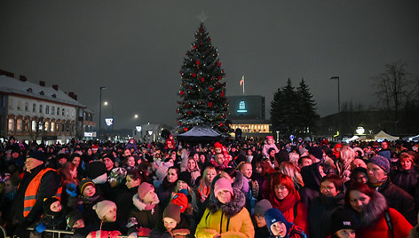 Panevėžio Kalėdų eglės įžiebimas