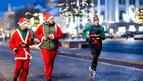 Kalėdinis bėgimas Vilniaus senamiestyje