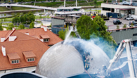 Gaisras Vilniaus planetariume