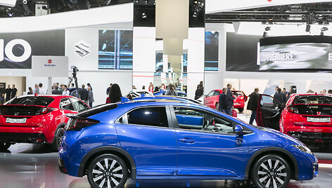 &bdquo;Honda&ldquo; stendas Frankfurto automobilių parodoje