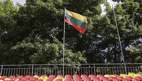 Trečiadienį LFF stadione Vilniuje kabanti Lietuvos vėliava