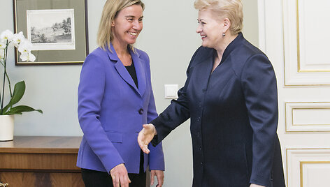 Federica Mogherini ir Dalia Grybauskaitė