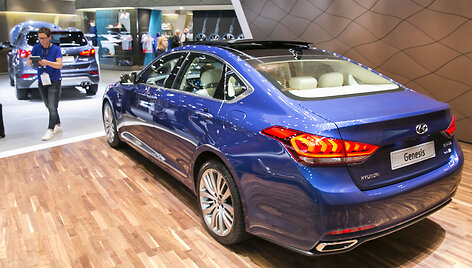&bdquo;Hyundai&ldquo; stendas Frankfurto automobilių parodoje