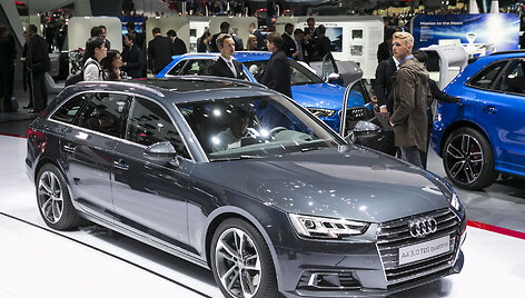 &bdquo;Audi&ldquo; stendas Frankfurto automobilių parodoje