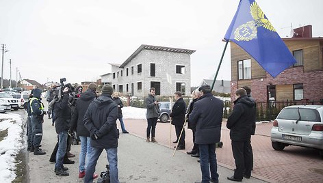 „Tvarkos ir teisingumo“ partijos narių piketas