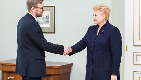 Linas Kukuraitis ir Dalia Grybauskaitė