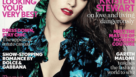 „Vogue“ žurnalo viršelis su Kristen Stewart