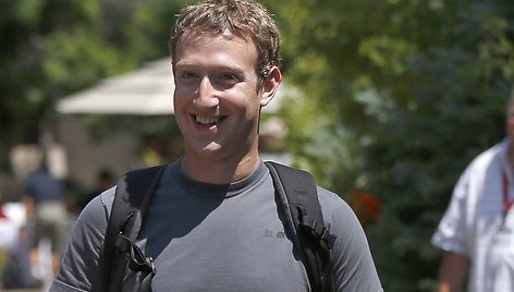 „Facebook“ įkūrėjas ir vadovas Markas Zuckerbergas