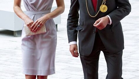 Kembridžo hercogienė Catherine ir Karali&scaron;kosios akademijos prezidentas Christopheris Le Brunas