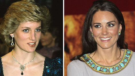Princesė Diana (kairėje) ir Kembridžo hercogienė Catherine