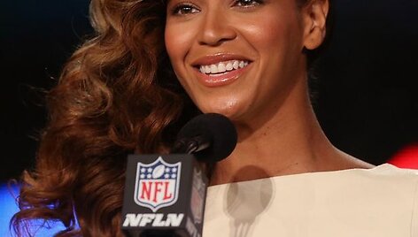 Beyonce &bdquo;Superbowl&ldquo; spaudos konferencijoje