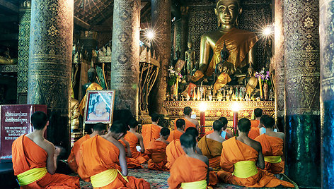 Luang Prabango šventyklos vienuoliai