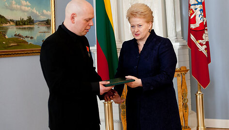 Prezidentė Dalia Grybauskaitė ir Gabrielius Liaudanskas-Svaras