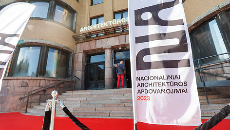 Nacionalinių architektūros apdovanojimų ceremonija Kauno centriniame pa&scaron;te