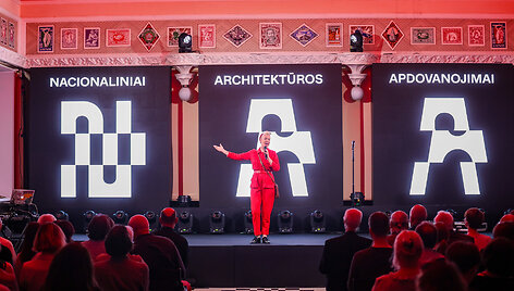 Nacionalinių architektūros apdovanojimų ceremonija Kauno centriniame pa&scaron;te