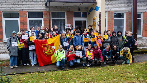 Mokytojų protesto eisena pėsčiomis iš Klaipėdos į Vilnių