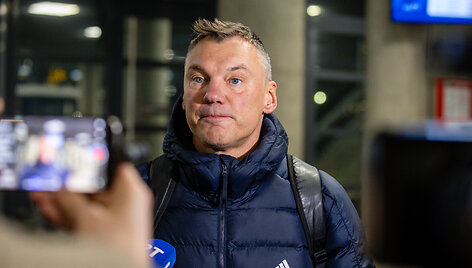 &Scaron;arūnas Jasikevičius prie&scaron; Eurolygos rungtynes Panevėžyje
