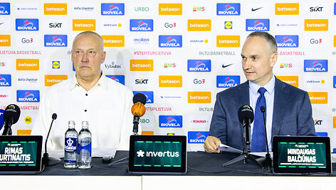Rimas Kurtinaitis ir Mindaugas Balčiūnas