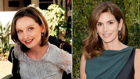 Dvi de&scaron;imto de&scaron;imtmečio ikonos, įkvėpusios daugelį moterų: Calista Flockhart, vaidinusi seriale Ally McBeal, ir manekenė Cindy Crawford. 