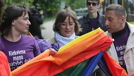 Akcija prie&scaron; homofobiją