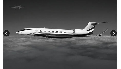Jurijaus &Scaron;eflerio lėktuvas &bdquo;Gulfstream G650&ldquo;