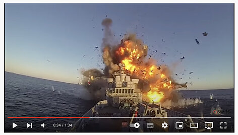 Vaizdo įraše matyti per raketos bandymus Norvegijoje susprogdintas laivas
