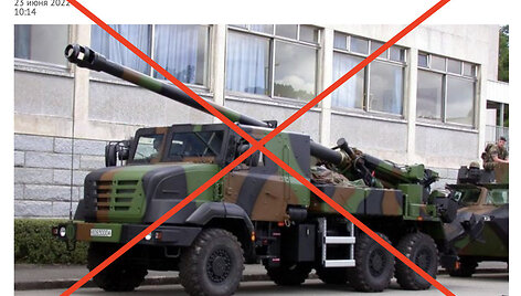 Prorusiška žiniasklaida ėmė platinti melagieną, esą Rusija kažkokiu būdu gavo dvi Prancūzijos Ukrainai perduotas haubicas &bdquo;Caesar&ldquo;