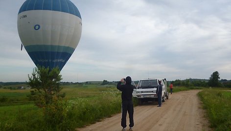 Roko Kostiuškevičiaus pilotuojamas balionas