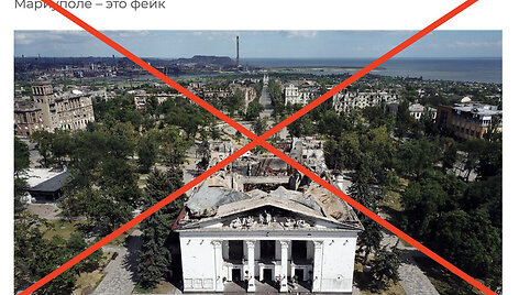 Rusija informaciją apie Mariupolio dramos teatre galėjusius žūti 300 žmonių pavadino gandais ir paneigė