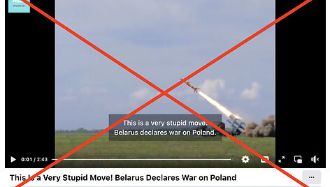 Ukrainos raketų &bdquo;Neptun&ldquo; vaizdas pasitelktas melagienai, esą Baltarusija paskelbė karą Lenkijai
