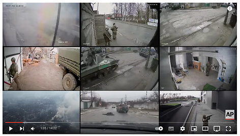 Vaizdo kameros per tą laiką, kai Bučą buvo okupavę Rusijos kariai, užfiksavo nemažai įvykių