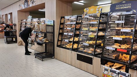 Vokietijos prekybos centre tik duonos lentynos buvo kiek tuštesnės