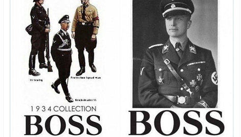 Mados namai „Hugos Boss“ nekūrė uniformų naciams ir nekurs ukrainiečiams