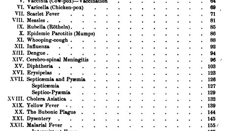 Williamo Oslerio knygos &bdquo;Medicinos principai ir praktika&ldquo; (1892 m.) turinyje buvo paminėta gerokai daugiau nei 7 ligos