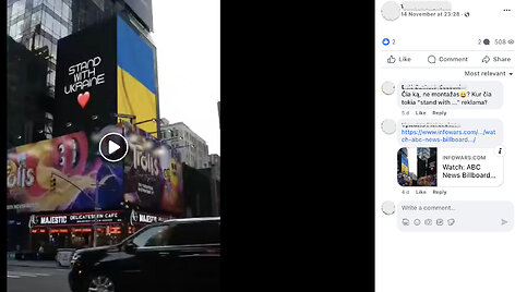 Nebūta reklama apie paramą Ukrainai ir Izraeliui patraukė ir Lietuvos internautų dėmesį