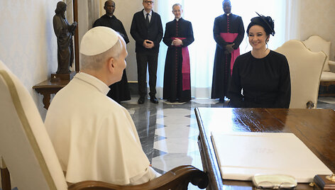 Premjerės Ingos Ruginienės audiencija pas popiežių Leoną XIV