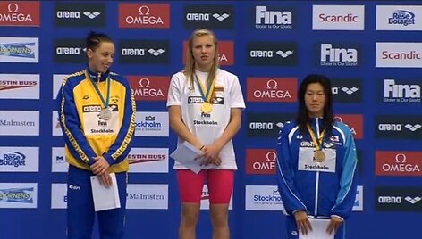 Jennie Johansson, Rūta Meilutytė ir Rie Kaneto