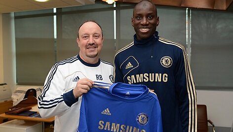 Rafa Benitezas ir Demba Ba 