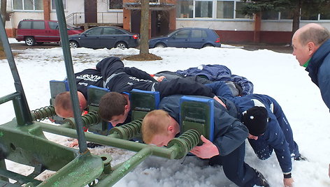 Lietuvos regbio rinktinės treniruotė