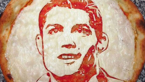 Cristiano Ronaldo atvaizdas ant picos 