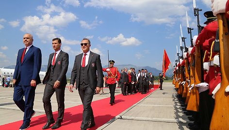 Albanijos rinktinės sutikimas