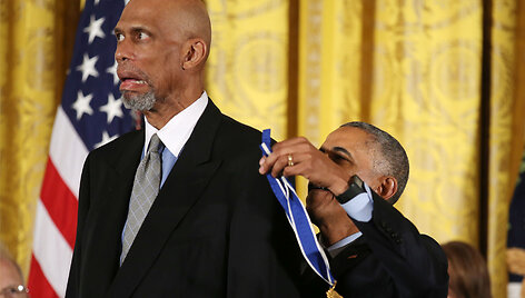 Barackas Obama ir Kareemas Abdulas-Jabaras