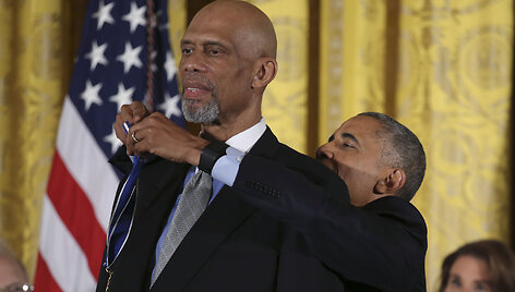 Barackas Obama ir Kareemas Abdulas-Jabaras