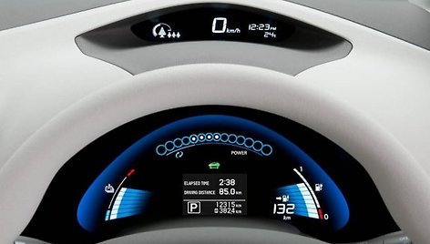 Nissan Leaf spidometras