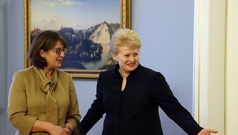 Dalia Grybauskaitė ir Gruzijos užsienio reikalų ministrė Maja Pandžikidzė