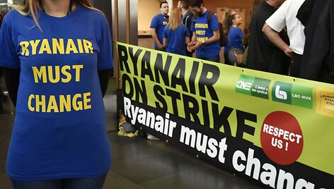 &bdquo;Ryanair&ldquo; darbuotojų streikas