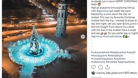 Pasaulio žiniasklaida apie Kalėdas Vilniuje