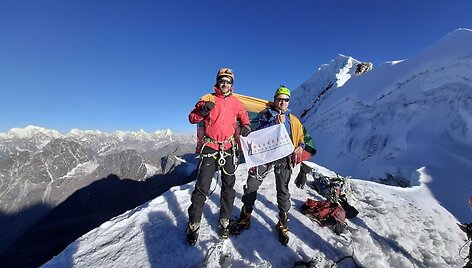 Tado Jer&scaron;ovo ir Vaido &Scaron;ulco kopimas į Lobuche East (6 119 m)