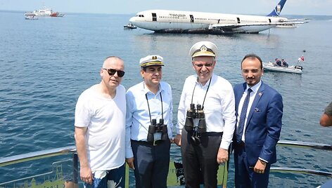 Panardintas lėktuvas Turkijoje