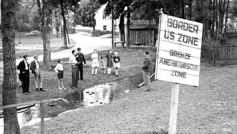 Mödlareuth kaimelis Vokietijoje 1949 m.